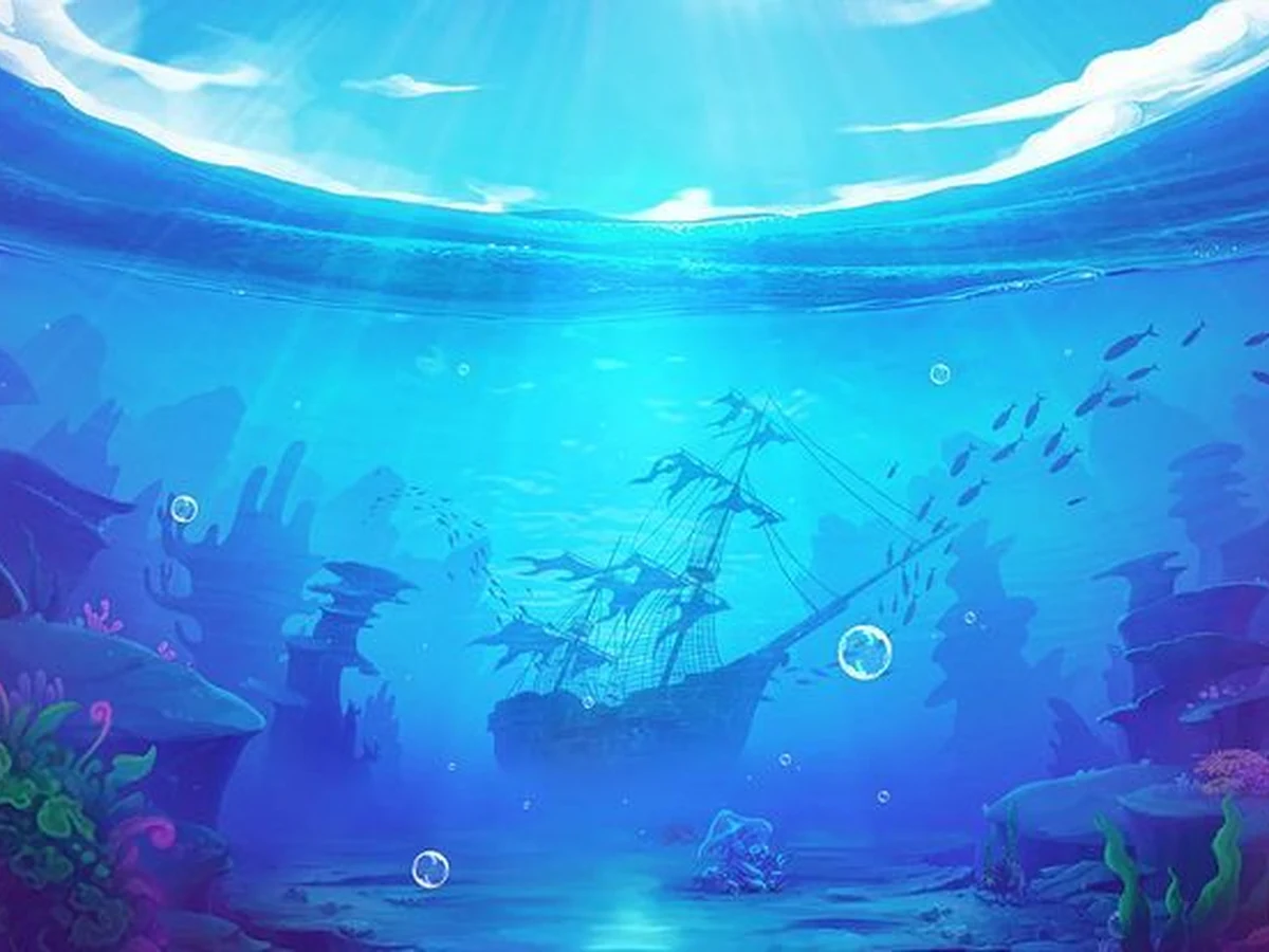 หน้าจอเกมยิงปลาพร้อมเป้าหมายในโถงเกม